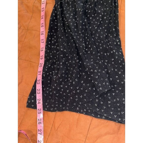 Anthropologie Polka Dot Black High Rise Wide Leg Pants Women's Sz 0 - Picture 9 of 11